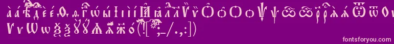 Orthodox.TtIeucs8Р Р°Р·СЂСЏРґРѕС‡РЅС‹Р№ Font – Pink Fonts on Purple Background